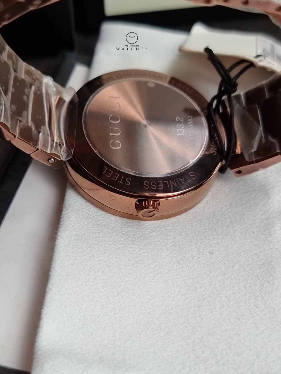 Gucci Swiss Quartz Metal and Alloy Dress Brown Men's Watch (Model: YA133211)