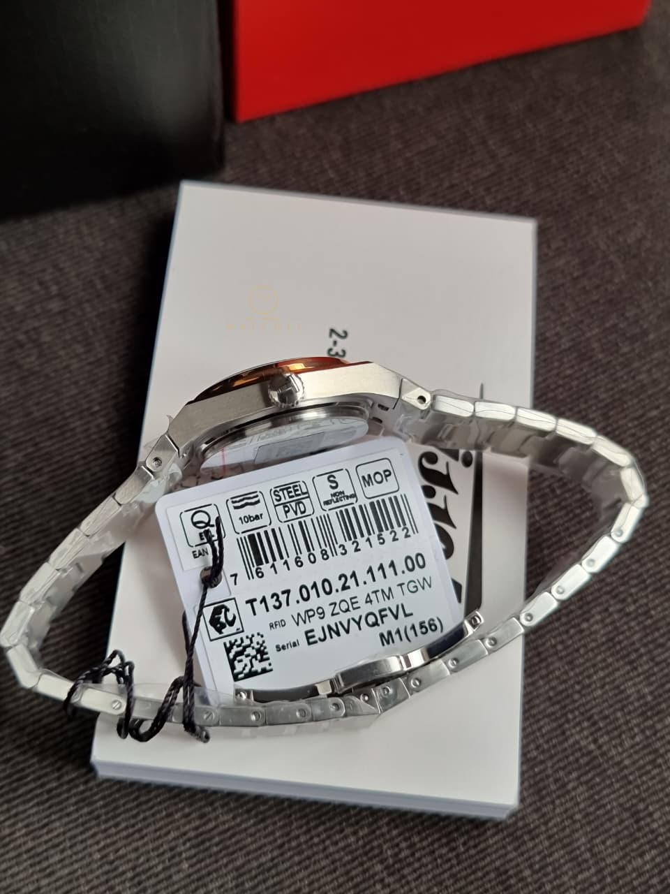 TISSOT  PRX Quartz 25mm Mother of Pearl Dial Two Tone Steel Women's Watch T137.010.21.111.00