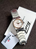 TISSOT  PRX Quartz 25mm Mother of Pearl Dial Two Tone Steel Women's Watch T137.010.21.111.00
