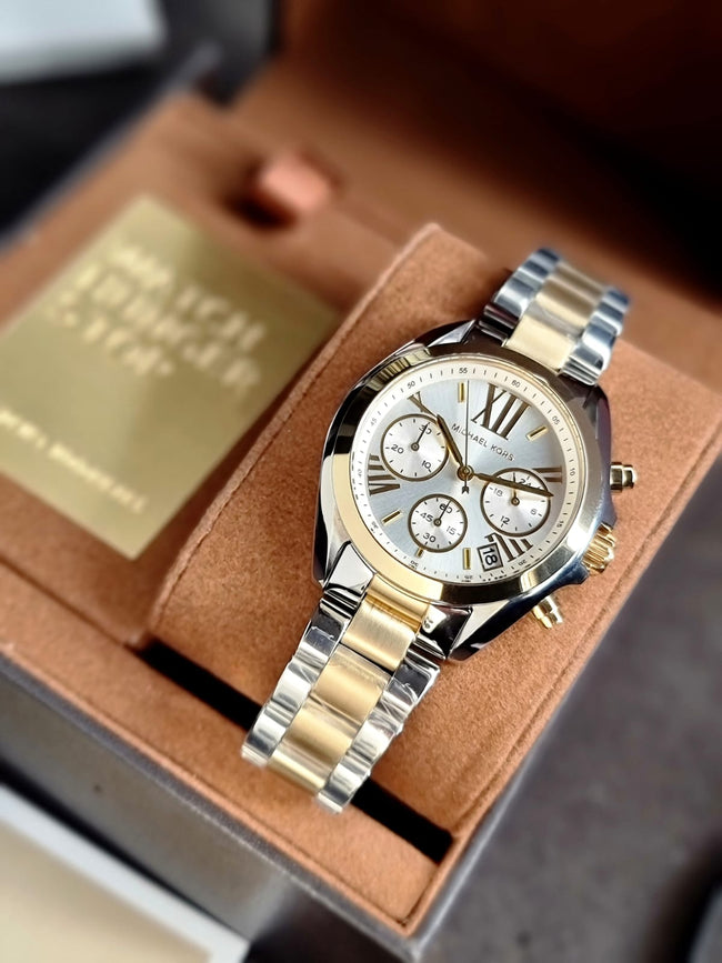 Michael Kors Women’s Quartz Stainless Steel White Dial 36mm Watch MK5974 Hover Image