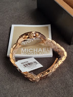 Michael Kors Bradshaw Rose Gold Stainless Steel Rose Gold Dial Chronograph Quartz Watch for Ladies - MK-5799