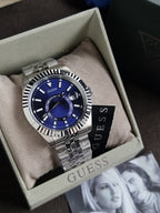 GUESS Blue Round Dial Analog Men's Watch - GW0977G1