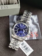 GUESS Blue Round Dial Analog Men's Watch - GW0977G1