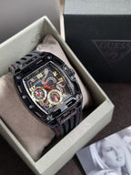 GUESS Phoenix Black Rubber Multifunction GW0857G1