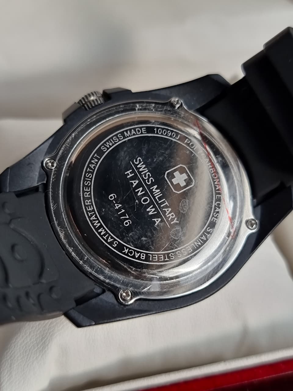 Swiss Military Mens Ranger White Dial Black Silicone Watch 06-4176.27.001.07