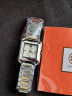 TORY BURCH The Kira Square Two Tone Ladies Watch MPN: TBW6021