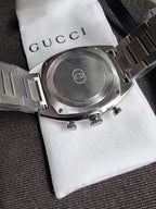 GUCCI Interlocking G Chronograph Quartz Black Dial Men's Watch Item No. YA142316