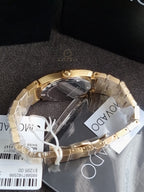 Movado Heritage Series Ondoplan Pale Gold Fluted bezel Ionic Men's Watch 3650217