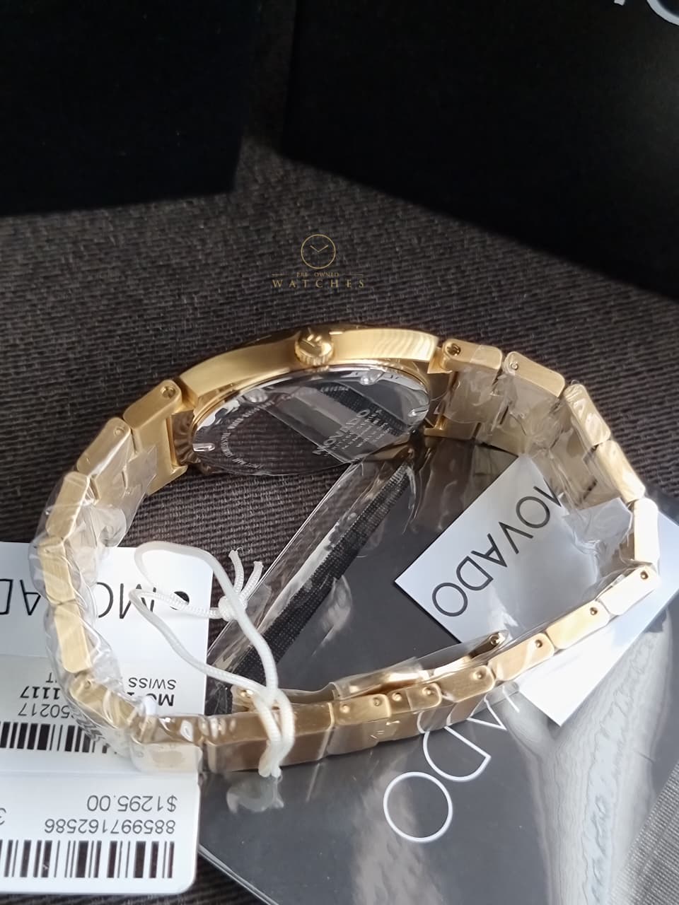 Movado Heritage Series Ondoplan Pale Gold Fluted bezel Ionic Men's Watch 3650217