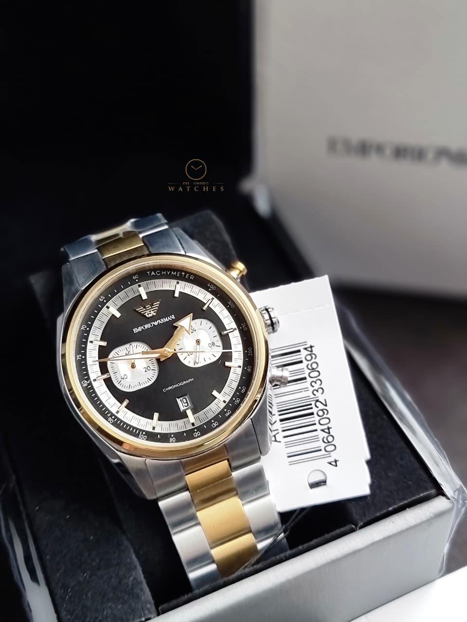 Emporio Armani Men's Chronograph Watch with Stainless Steel AR11678
