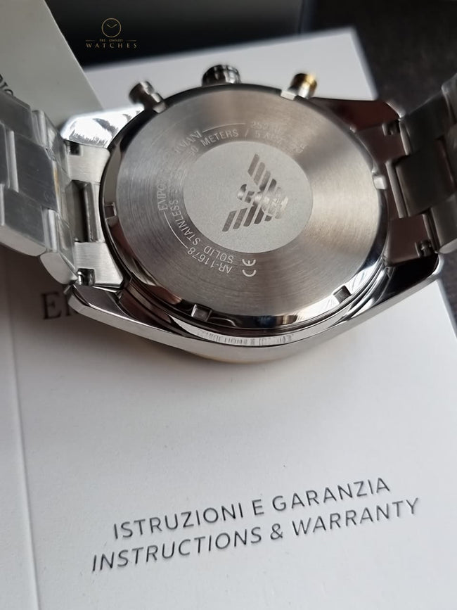 Emporio Armani Men's Chronograph Watch with Stainless Steel AR11678 Main Image