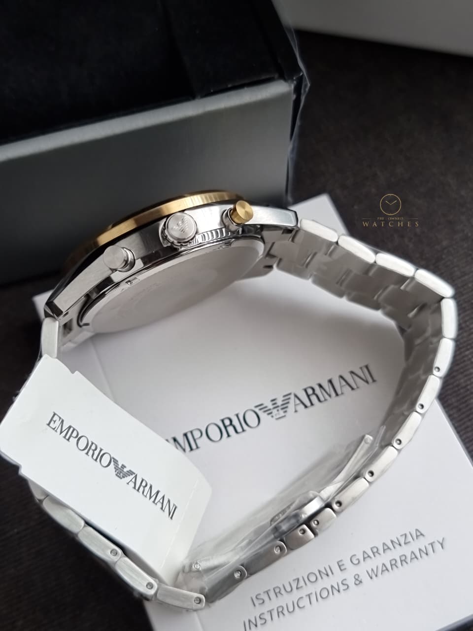 Emporio Armani Men's Chronograph Watch with Stainless Steel AR11678