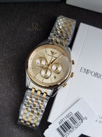 Emporio Armani Quartz Gold Dial Men's Watch AR11603