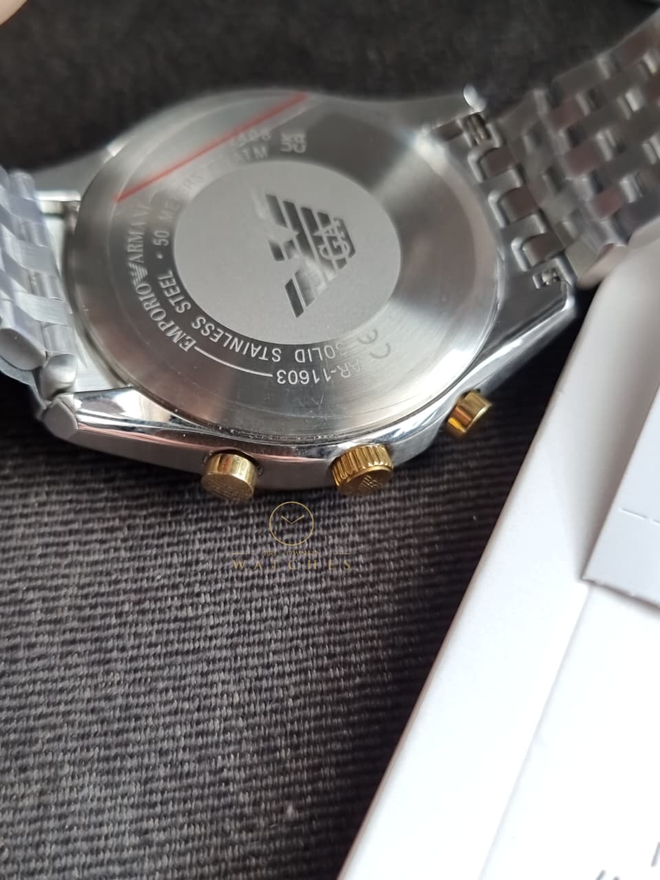 Emporio Armani Quartz Gold Dial Men's Watch AR11603