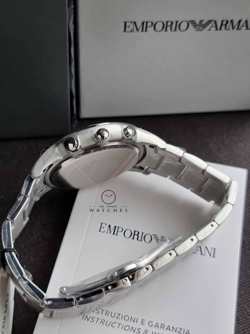 EMPORIO ARMANI Renato Chronograph Quartz Black Dial Men's Watch AR11165