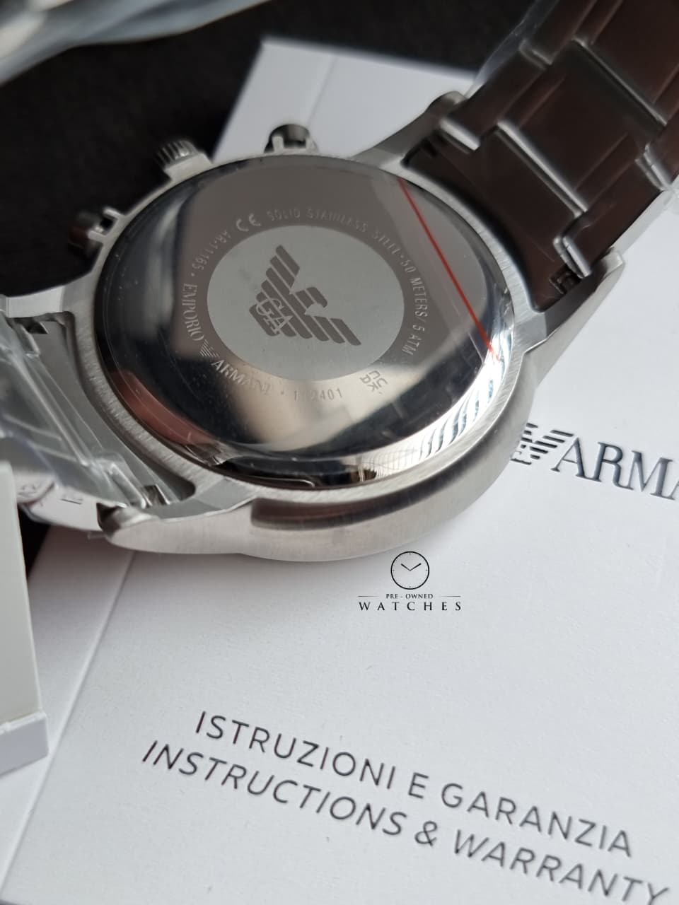 EMPORIO ARMANI Renato Chronograph Quartz Black Dial Men's Watch AR11165