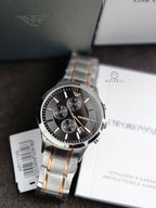 EMPORIO ARMANI Renato Chronograph Quartz Black Dial Men's Watch AR11165