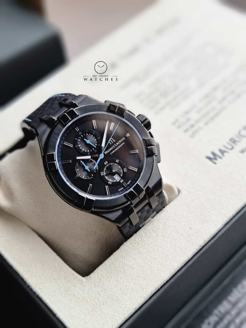 Maurice Lacroix Aikon AI1018-PVB01-337-1 Mens Chronograph