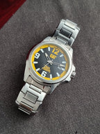Cat Gents Watch Silver Casing BLack Dial 40mm Quartz Watch