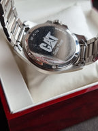 Cat Gents Watch Silver Casing BLack Dial 40mm Quartz Watch