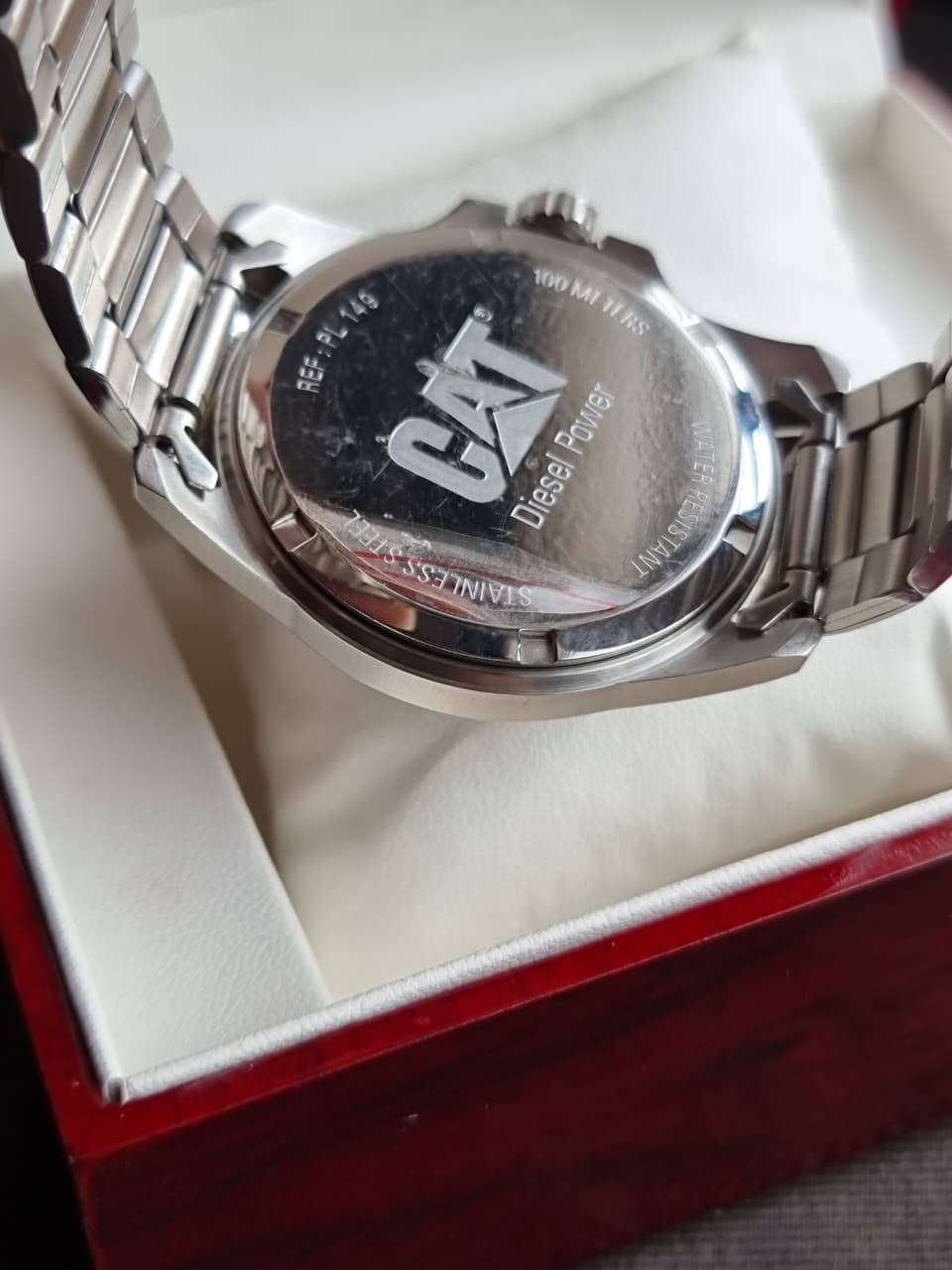 Cat Gents Watch Silver Casing BLack Dial 40mm Quartz Watch