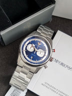 Emporio Armani Racer Chronograph Blue Dial Quartz Men's Watch AR11676