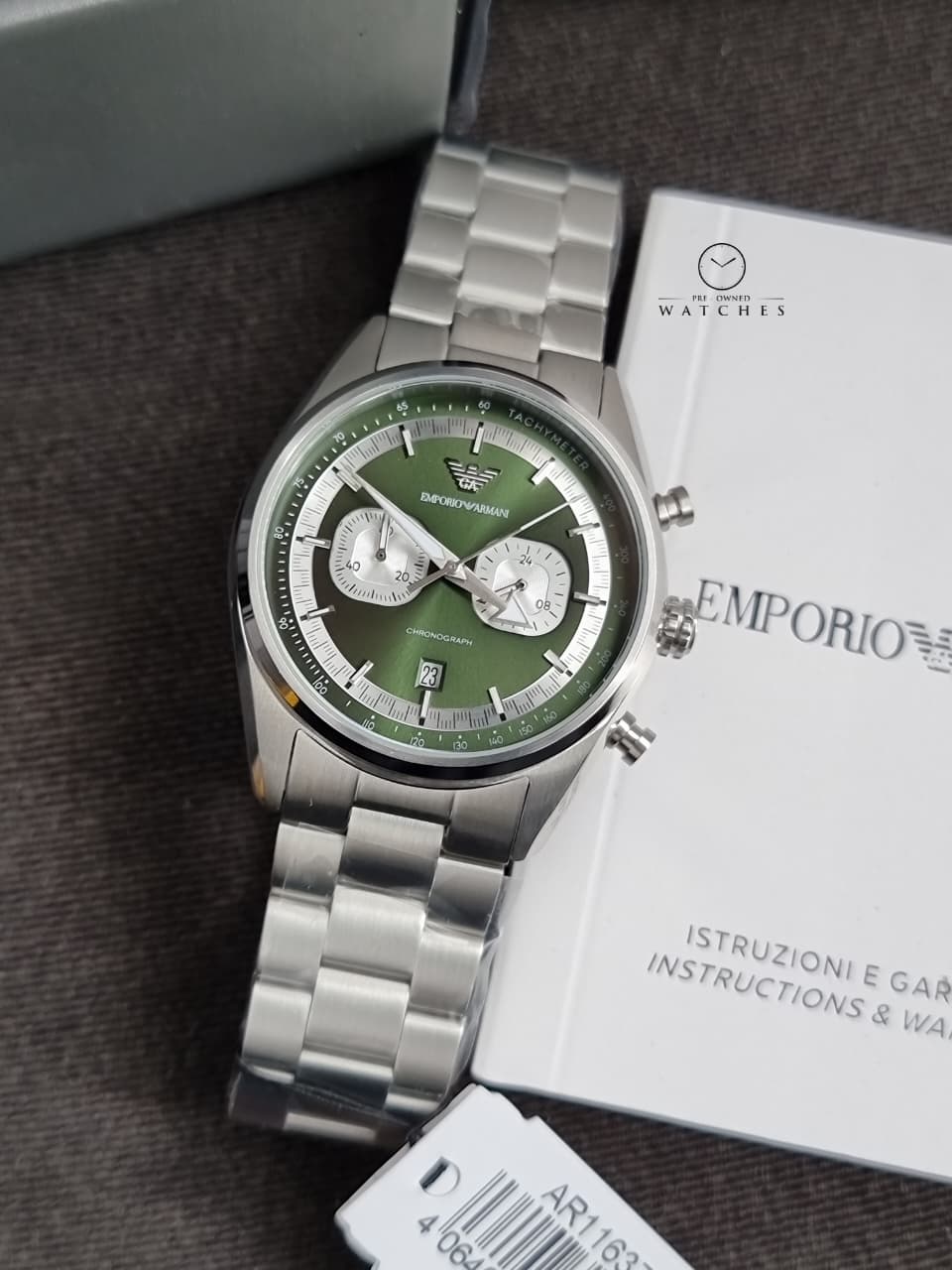 Emporio Armani Men's Chronograph Watch with Stainless Steel AR11637
