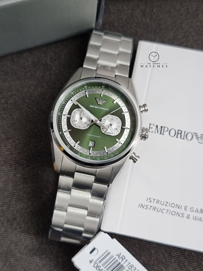 Emporio Armani Men's Chronograph Watch with Stainless Steel AR11637 Main Image
