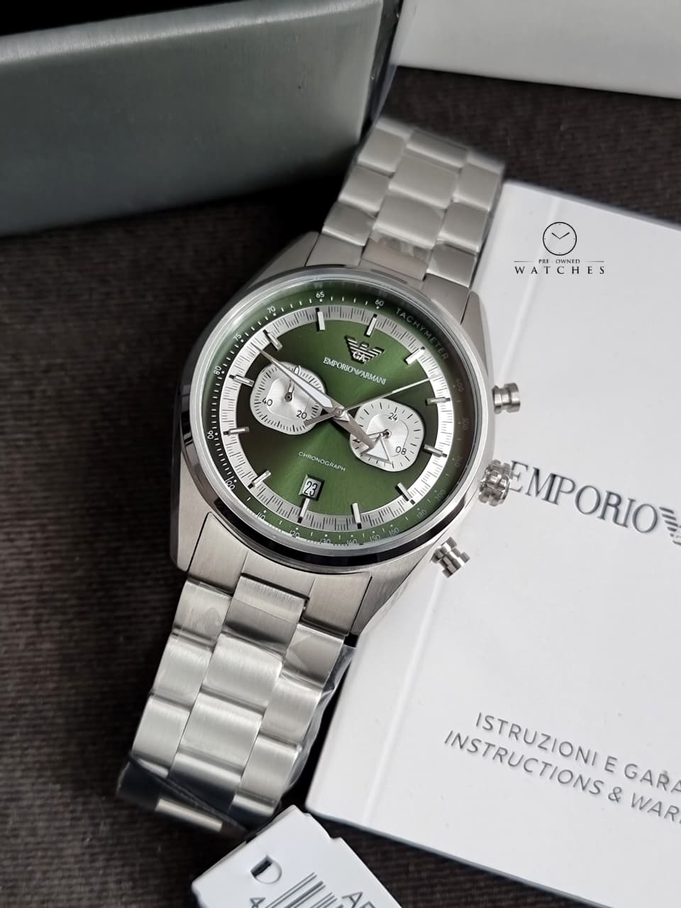 Emporio Armani Men's Chronograph Watch with Stainless Steel AR11637