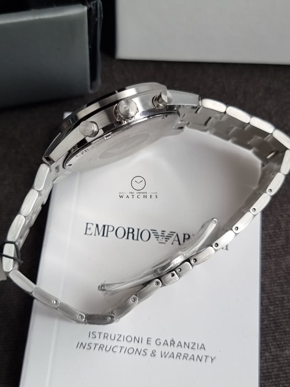 Emporio Armani Men's Chronograph Watch with Stainless Steel AR11637