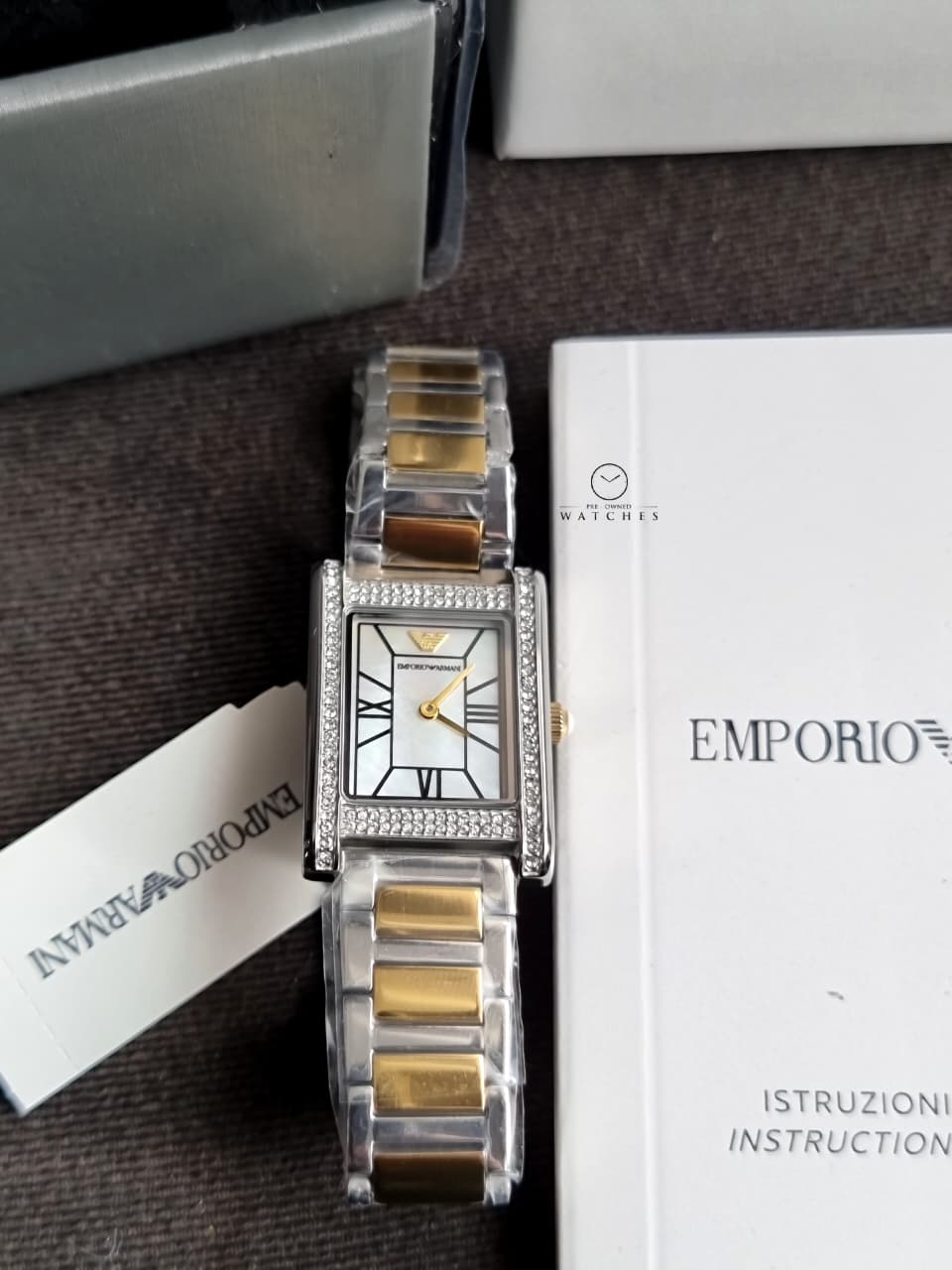 Emporio Armani Analog Multicolor Dial Women's Brass Watch-AR11642
