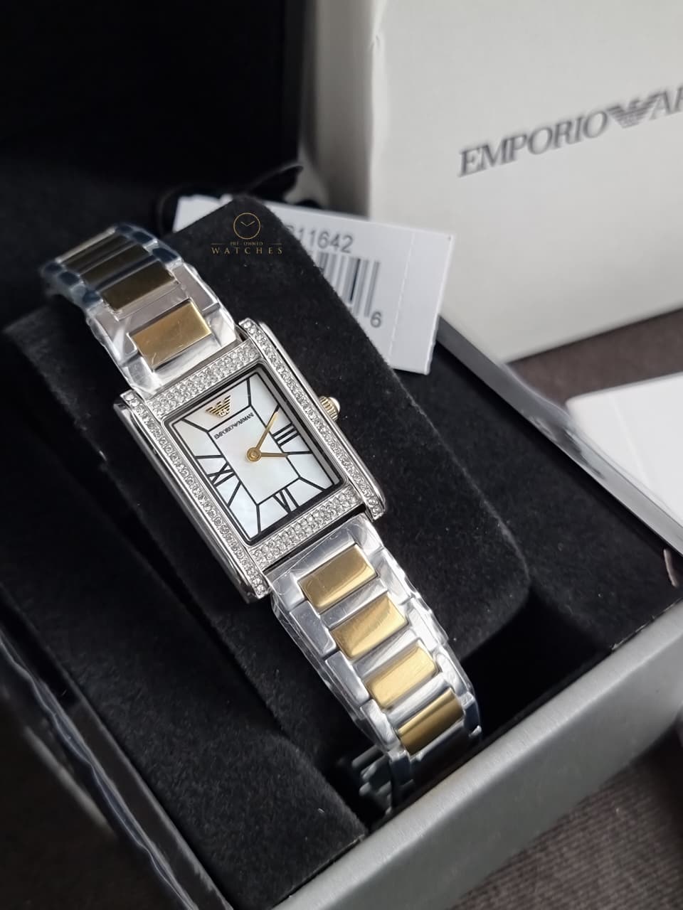 Emporio Armani Analog Multicolor Dial Women's Brass Watch-AR11642