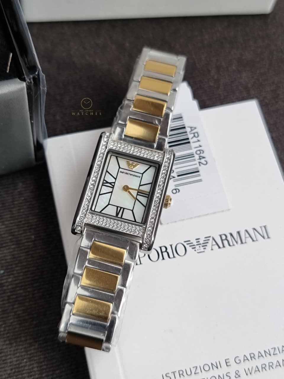 Emporio Armani Analog Multicolor Dial Women's Brass Watch-AR11642