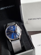 EMPORIO ARMANI Quartz Blue Dial Men's Watch Item No. AR11571