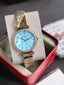 Fossil Bq5029 Ladies Watch Sky Blue Dial Quartz Watch