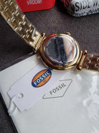 Fossil Bq5029 Ladies Watch Sky Blue Dial Quartz Watch
