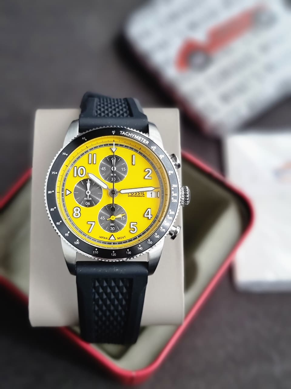 Fossil Men's Sport Tourer Quartz Stainless Steel Chronograph Watch fs6044