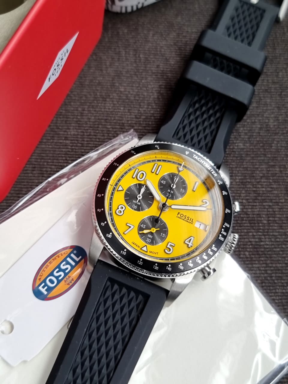 Fossil Men's Sport Tourer Quartz Stainless Steel Chronograph Watch fs6044