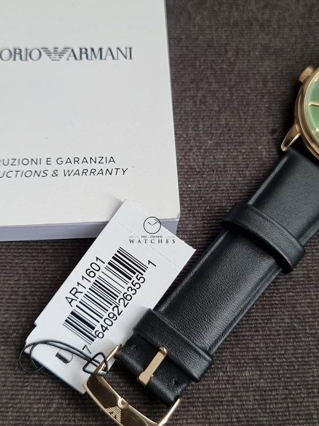 Emporio Armani Watch for Men, Quartz Three Hand Date Movement and 42mm Case Size with Leather Strap Main Image