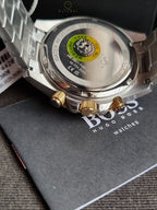 Hugo Boss Men’s Quartz Two-Tone Stainless Steel Black Dial 45mm Watch 1513908