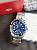 Fossil Men's Garrett Multifunction Two-Tone Stainless Steel Watch FS6146