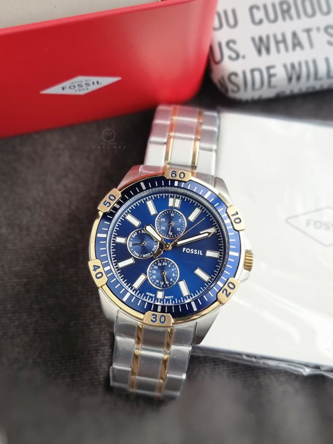 Fossil Men's Garrett Multifunction Two-Tone Stainless Steel Watch FS6146 Main Image