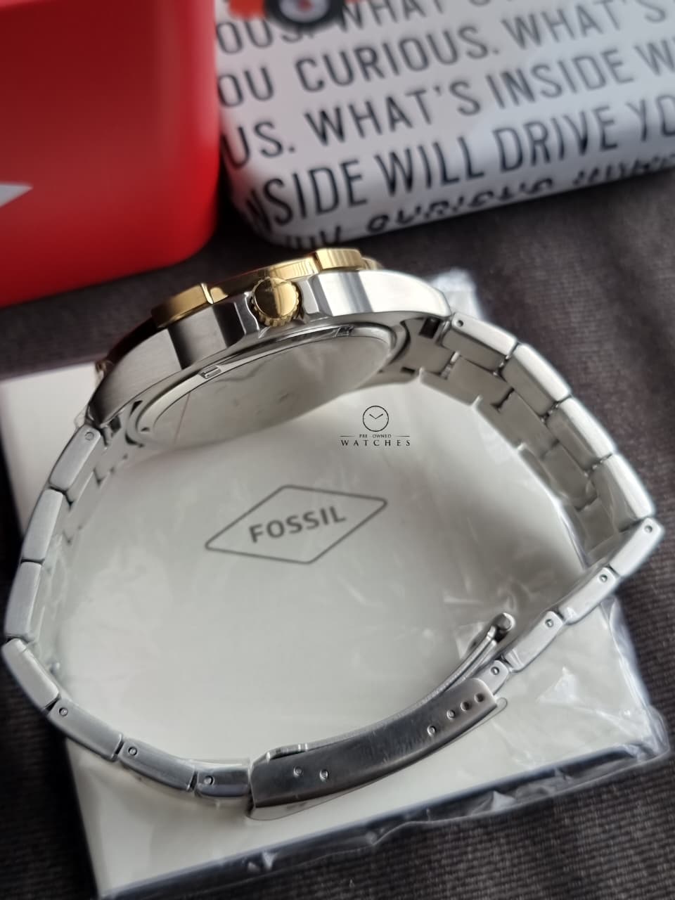 Fossil Men's Garrett Multifunction Two-Tone Stainless Steel Watch FS6146