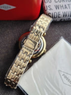 Fossil Tillie Gold Quartz Stainless Steel Watch BQ3498 (Without BOX)