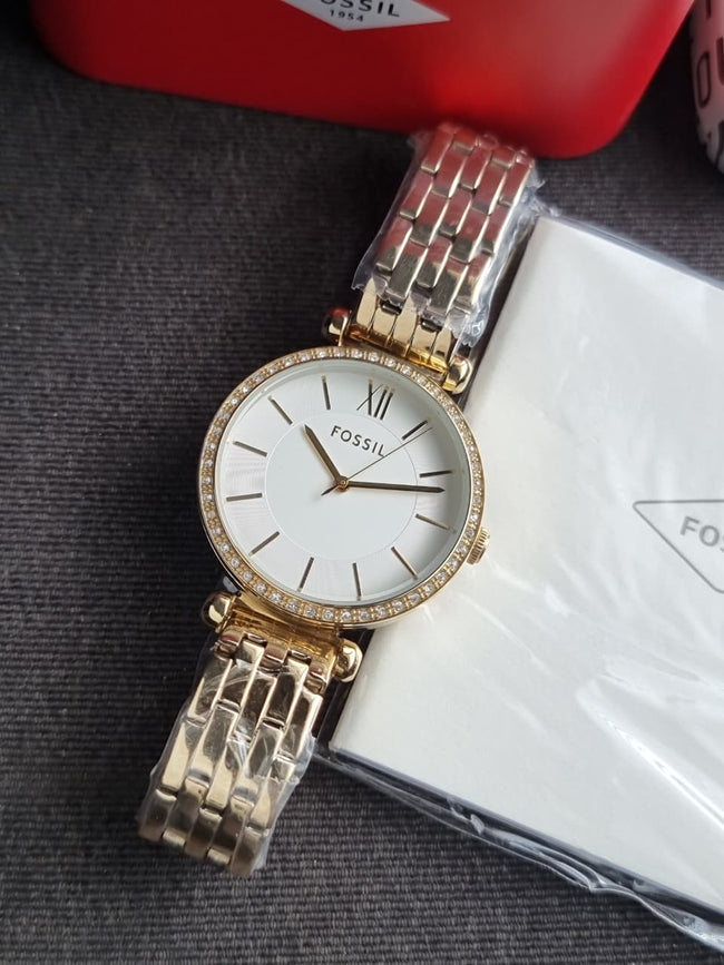 Fossil Tillie Gold Quartz Stainless Steel Watch BQ3498 (Without BOX) Main Image