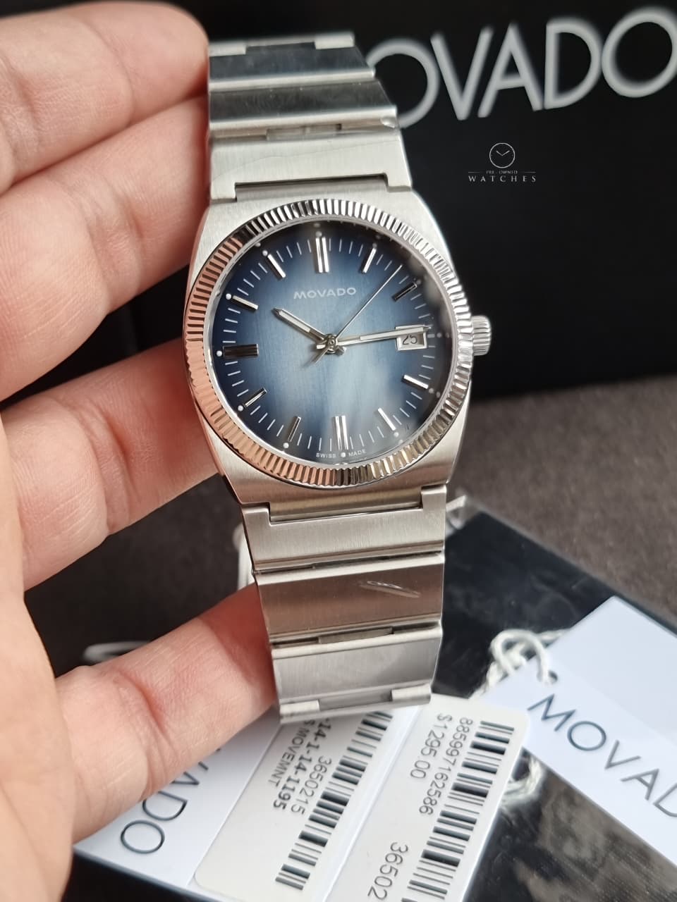 Movado Heritage Ondoplan Men's Luxury Quartz Watch - Swiss Movement 3650215