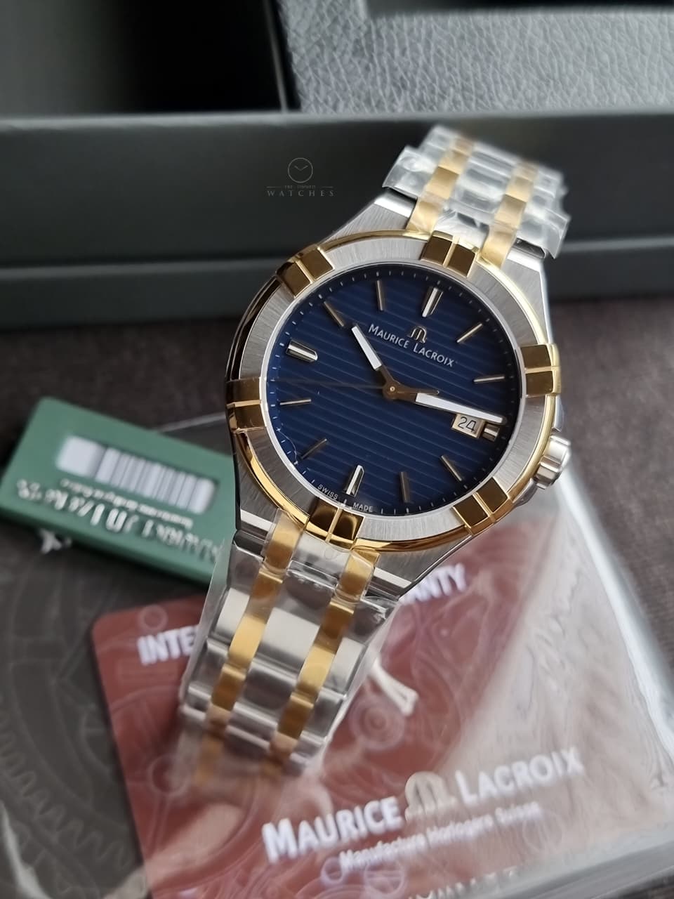 Maurice Lacroix Aikon Blue/Steel Ø42 mm Ref: AI1008-PVY13-433-1
