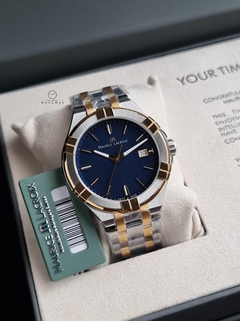 Maurice Lacroix Aikon Blue/Steel Ø42 mm Ref: AI1008-PVY13-433-1
