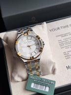 Maurice Lacroix Aikon Quartz Silver colored Yellow gold toned steel AI1008-PVY13-132-1