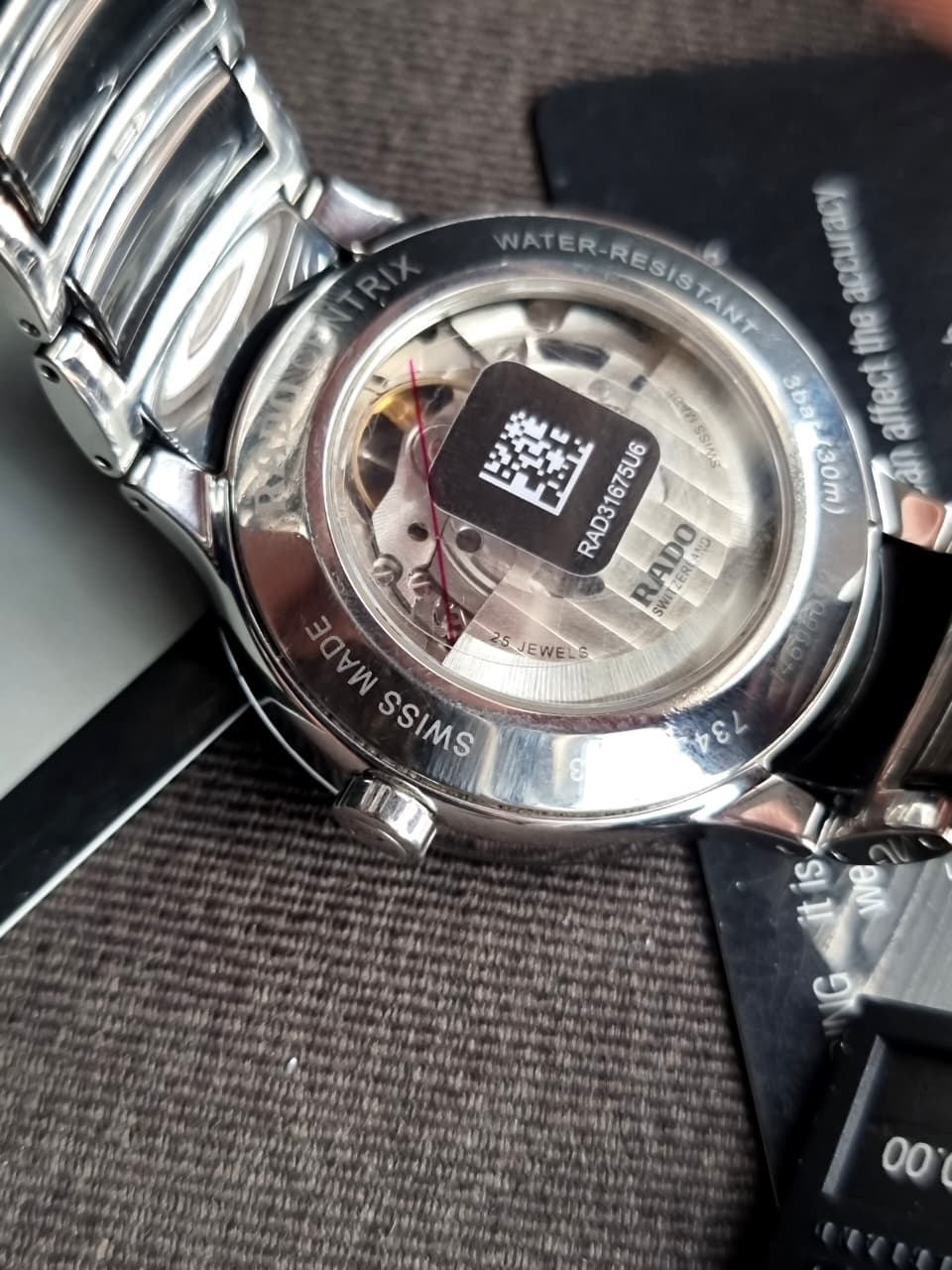 RADO Centrix Black Skeleton Dial Men's Watch Item No. R30178152